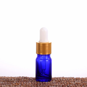 Customized High Quality 15ml 20ml 30ml Glass Blue Perfume Essential Oils <b>Bottles</b> Dropper <b>Pump</b> Sprayer Silk Screen Printed - Product Image 5