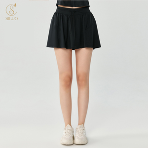 Falda Deportiva de <span class=keywords><strong>Tenis</strong></span> Personalizada con Protección Solar, Cintura Alta, Antiexposición, Doble Bolsillo, Transpirable, de Secado Rápido, <span class=keywords><strong>para</strong></span> Yoga y Deportes al Aire Libre <span class=keywords><strong>para</strong></span> <span class=keywords><strong>Mujer</strong></span> - Product Image 4