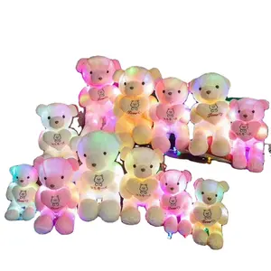 Led Teddy Bear Bear 20cm Bowtie Glowing LED Common Fur Teddy Bear Plush Toy