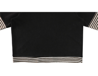 2025 nouveau coton respirant pull ample à manches longues t-shirts Double couche manches rayé Polo cou T-Shirt