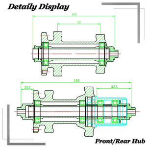 Set di Ruote BUCKLOS in Carbonio per Bici da <span class=keywords><strong>Corsa</strong></span> 700c <span class=keywords><strong>Copertoncino</strong></span> Freno a Disco Anteriore e Posteriore per Pacco Pignoni a 8/9/10/11v - Product Image 3