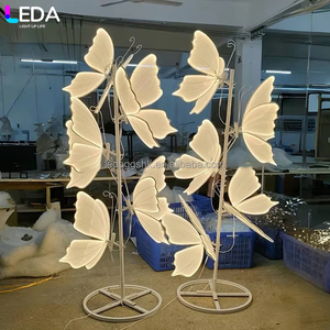 LEDA Decoración para Eventos de Boda, Lámpara de Mariposas en Oferta, Accesorios para Fiestas, Luz LED de Mariposa - Product Image 1