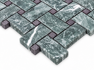 Green Marble <b>Mosaic</b> <b>Tile</b> 12x12 Polished Contemporary Waterproof Bathroom Floor <b>Tile</b> Dolomite Stone - Product Image 3