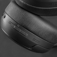 Nouveaux écouteurs sans fil à réduction de bruit personnalisés, pliables, stéréo, 5.4 AAC, design en cuir dynamique, étanches IPX5
