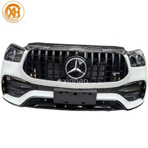Adecuado para la parte frontal del <span class=keywords><strong>Mercedes</strong></span> Benz <span class=keywords><strong>GLE</strong></span> 450, la boca frontal, el parachoques delantero, los faros delanteros, piezas desmontadas de segunda mano. - Product Image 1