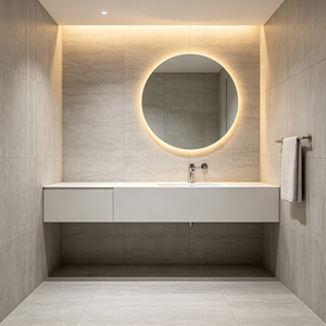 Carreaux de porcelaine Blaze Build 600x600mm aspect marbre mat pour sol et mur, pour salle de bain, <span class=keywords><strong>cuisine</strong></span>, salon - résistants à l'usure, antidérapants - Product Image 4