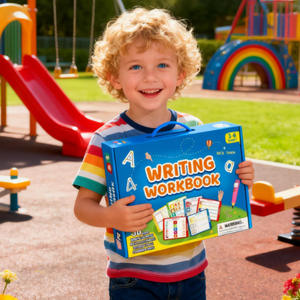Cahier <span class=keywords><strong>de</strong></span> traçage réutilisable pour enfants, cahier d'exercices <span class=keywords><strong>de</strong></span> contrôle du stylo avec lignes, formes, lettres, chiffres, pour les enfants <span class=keywords><strong>de</strong></span> 0 à 7 ans - Product Image 2