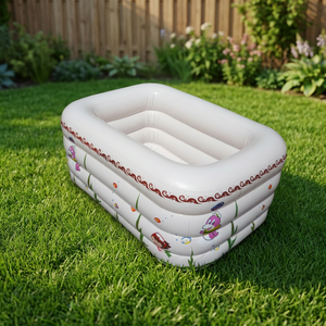 Meilleur prix, piscine gonflable pour enfants fabriquée en Indonésie, 100% personnalisable, anneaux en PVC EN71, pour divertissement aquatique extérieur des enfants - Product Image 5