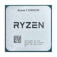 Prosesor CPU Harga Bagus AMD Ryzen7 5700X 3D R7 Generasi 3.7GHz 6Core 12Threads untuk Komputer Desktop