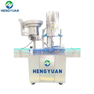 HengYuan - Máquina tampando de boca de garrafa com tampa de alumínio automática HYXG-10R-A Ropp de cabeça única