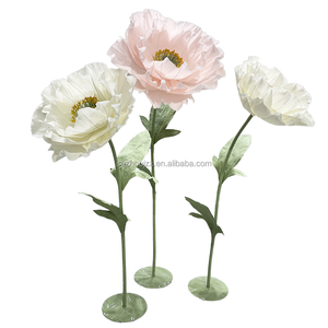 Flor de papel gigante artificial personalizada maíz amapola boda evento Fiesta escaparate producto decoración con flores artificiales - Product Image 1