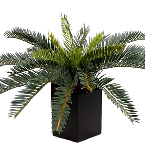 J-137 Grandi Piante Artificiali Verdi Cycas Revoluta, Foglie Singole di <span class=keywords><strong>Palma</strong></span> da Cocco Cycas, Albero di <span class=keywords><strong>Palma</strong></span> Artificiale Decorativo, Vendita all'Ingrosso - Product Image 5