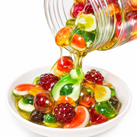Bonbons liquides au goût de jus de fruits acidulés, viraux sur TikTok, en gros, personnalisables, marque privée, Halal, BRC, snacks