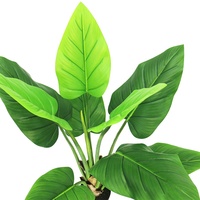 Arbre artificiel Philodendron de 125 cm de haut, grande plante tropicale verte d'intérieur pour la maison, le salon, le bureau, la décoration commerciale