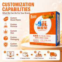 Vente en gros de savon en poudre à lessive de haute qualité 120g poudre de détergent pour tissu antibactérien de l'usine Guangdong utilisation de vêtements à haute mousse
