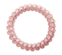 27 couleurs, logo personnalisé, TPU, grandes attaches pour cheveux en spirale élastiques, dorées, argentées, scintillantes, en plastique, pour téléphone