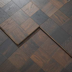 พื้นไม้ปาร์เก้แบบอเมริกัน รุ่น EN717-1 กันน้ำ ทนไฟ เกรด AB หนา 15 มม. ไม้โอ๊คแดงอเมริกันหลายชั้น แบบ T&G สำหรับโชว์รูม - Product Image 2