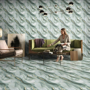 Vistaar's Ain Brown Design ขนาด600x600มม. กระเบื้องปูพื้นเคลือบเงาพอร์ซเลนหนา8มม. - Product Image 1