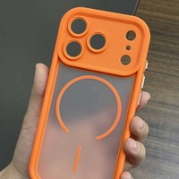 Coque de téléphone antichoc en TPU+PC à aspiration magnétique, style Ins de luxe gaufré, avec dissipation thermique pour 18/17/16/15/Promax