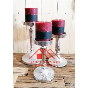 Aluminum Silver Plated Candle & T Light Candle Holder stand for Home Hotel Decortaive Metal Candle Holder At Wholeslae Price