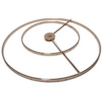 Support de suspension en fil métallique pour abat-jour en or rose avec trous de fixation, support de harpe pour lustre DIY E27 pour table/sol/pendentif