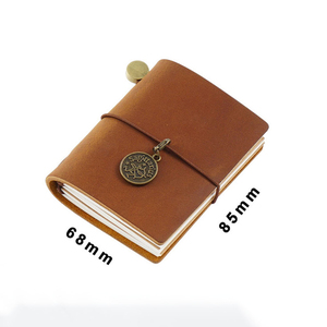 Handmade Vintage Leather Notebook Mini Journal Password <strong>Book</strong> Personalized Travel Diary Pocket School Office Gifts - Product Image 5