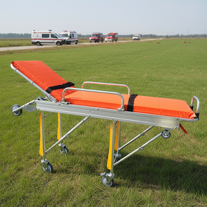 Trolley <span class=keywords><strong>Stretcher</strong></span> Darurat Ambulans dengan Sistem Pemuatan Cepat untuk Rumah Sakit ICU dan Transportasi Ambulans - Product Image 5
