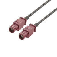 Cable Adaptador Fakra Marrón, Conector Coaxial de Extensión SMB Tipo F Macho a Hembra