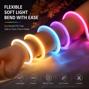 <span class=keywords><strong>Tira</strong></span> de Luces <span class=keywords><strong>LED</strong></span> de Neón de 5 V con Alimentación USB, Lista para Venta al por Menor, de 1 a 10 m, Precortada, RGBIC, Color Mágico, Control por Aplicación Inteligente, PVC Flexible, Resistente al Agua - Product Image 4