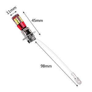 Super lumineux blanc H3 H1 3014 57SMD ampoule 12V-24V voiture antibrouillard diurne H3 LED antibrouillard ambre jaune rouge bleu non polarité - Product Image 5