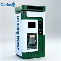 Máquina Expendedora de Agua Comercial de Autoservicio Tipo Carlos, Dispensador de Agua Purificada por Ósmosis Inversa para Comunidades Públicas y Sitios Públicos