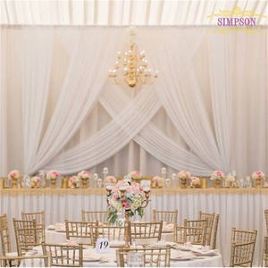 Support de toile de fond réglable en tissu à tension, 2 panneaux, 12 x 20 pieds, pour événements de mariage - Product Image 3