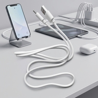 Cable de carga y transferencia de datos USB-A a USB-C tipo C de PVC de 100 cm y 6 A, longitud personalizable, cable USB de alta calidad a bajo precio.