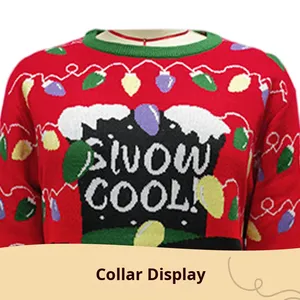 Custom Fully Knitted Unisex <strong>Cheap</strong> <strong>Christmas</strong> <strong>Jumper</strong> Jacquard Funny Xmas Pullover Recyclable Acrylic Ugly <strong>Christmas</strong> Sweater Custom - Product Image 2
