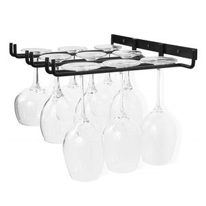 Juego <span class=keywords><strong>de</strong></span> 4 soportes <span class=keywords><strong>de</strong></span> hierro forjado <span class=keywords><strong>para</strong></span> copa <span class=keywords><strong>de</strong></span> <span class=keywords><strong>vino</strong></span>, <span class=keywords><strong>estante</strong></span> <span class=keywords><strong>colgante</strong></span> montado en la pared - Product Image 5