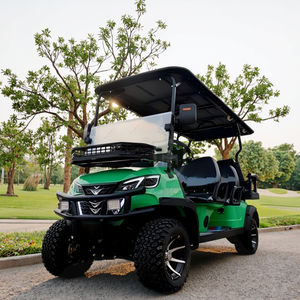 عربة جولف كهربائية رباعية الدفع قانونية للطرق العامة مع بطارية ليثيوم فوسفات حديد، 3-4 مقاعد، لون أبيض - Product Image 1