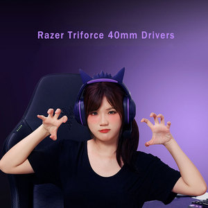Razer gengar e-thể thao phiên bản đặc biệt tai nghe Kraken V3 x Có dây năng động RGB 7.1 ảo bao quanh da Pokémon gengar theo chủ đề - Product Image 4