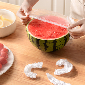 Kitchen Biodegradable Mixing Elastic Reusable clear PE Plastic Plate Dish Bowl <strong>Cover</strong> with Elastic for Bowls S/M/L Sizes - Product Image 6