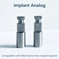 Analoge de laboratoire pour implant hexagonal interne MIS avec réplication précise de la plateforme pour la fabrication de couronnes et de bridges