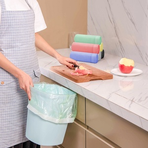 Louis 100% phân hủy sinh học & compostable tinh bột ngô thân thiện với môi chống rách không thấm nước Dây Rút Thùng rác túi rác trên cuộn - Product Image 3