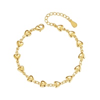 Nagosa Nouveau Design Laiton Femmes Bijoux Bouffée Coeur Lien Chaîne Homard Fermoir Bracelets pour Port Quotidien