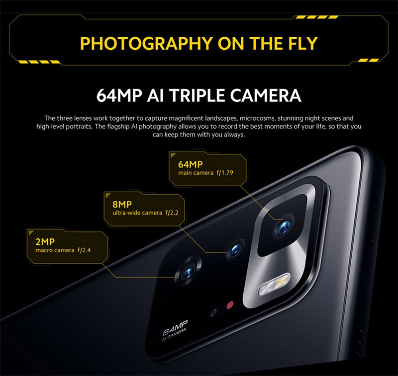 Xiaomi POCO X3 GT 5G Smartphone - 6.6'' AMOLED, 64MP Triple Camera
