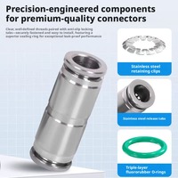 Connecteurs de tuyaux d'air pour camions de haute qualité, 4 mm, 6 mm, 8 mm, 10 mm, 12 mm, 14 mm, 16 mm, connecteurs rapides pour tuyaux d'air.