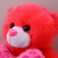 Doux amour ours en peluche tenant coeur peluche peluche peluche Teddy Saint Valentin amant petite amie cadeau