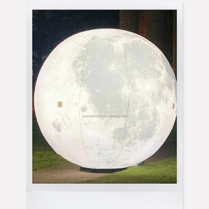 Luz LED grande de 5m de diámetro hecha del mejor material de Pvc para actividades de <span class=keywords><strong>China</strong></span> Fabricante inflable Globo De Luna inflable - Product Image 1