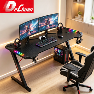 Bureau <span class=keywords><strong>d</strong></span>'<span class=keywords><strong>ordinateur</strong></span> en métal fabriqué à Foshan avec surface écologique et courbe ergonomique - Product Image 1