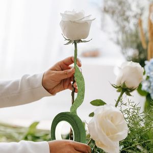 Ruban floral adhésif de fleur enveloppe de tige pour le fleuriste faisant le bel arrangement de bouquet, ruban décoratif de couronne de mariage - Product Image 3