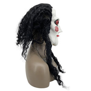 Offre Spéciale gros personnalisé scie <span class=keywords><strong>Billy</strong></span> la marionnette masque effrayant Halloween Clown Latex fête tronçonneuse tueur clown - Product Image 4