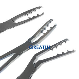 Instrumen Bedah Ortopedi Baja Tahan Karat Penjepit Jaringan Medis dengan Gigi Penjepit Jaringan Lunak - Product Image 6