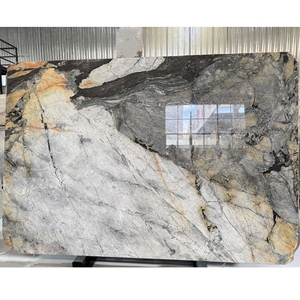 Dalles de quartzite exotique Cristallo Victoria Gold de luxe à <span class=keywords><strong>prix</strong></span> avantageux pour les murs décoratifs, les tables et les plans de toilette des grands hôtels - Product Image 3